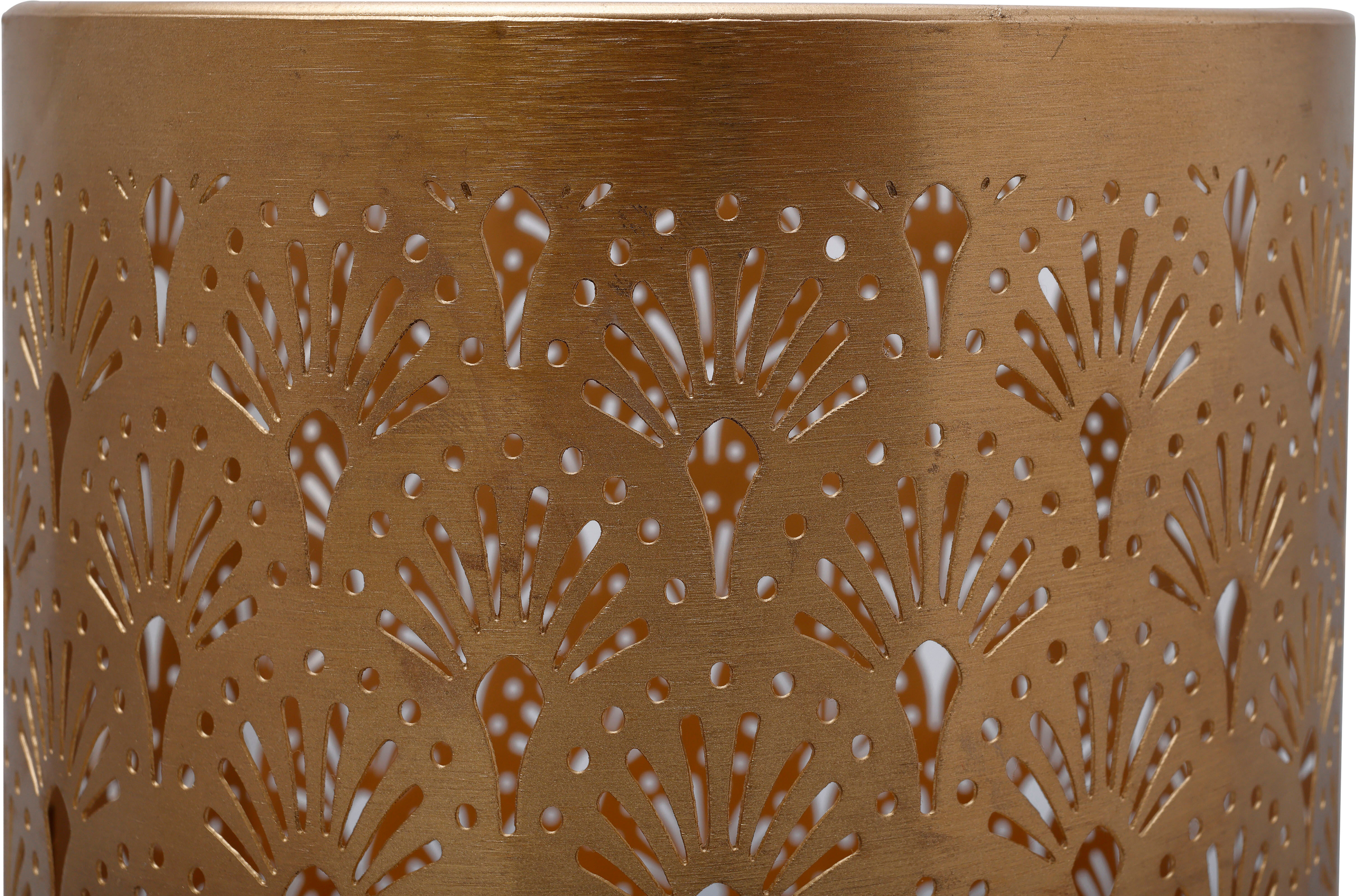 Bodenvase KAYOOM "Bodenvase Art Deco 1145", grau (goldfarben, grau), B:25cm H:121cm T:25cm Ø:25cm, Metall, Vasen, Bodenvase goldfarben, grau B/H/T: 25cm x 121cm x 25cm Ø 25cm