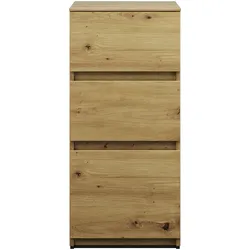 burgbad Lin20 Unterschrank, 3 Auszüge, 400x487x870mm, USIV040F5353, Farbe: Eiche Dekor Urban