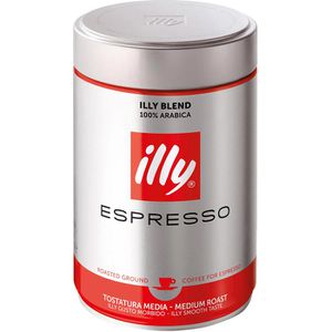 Illy Kaffee Espresso Classico, gemahlener Kaffee, 100% Arabica, 250 g