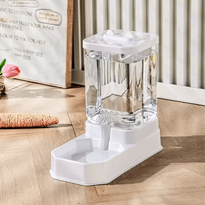 Inspire Picks FreshFlow 4L Automatic Pet Feeder & Waterer Set Gravity Food And Water Dispenser For Cats & Dogs 4l Large Capacity