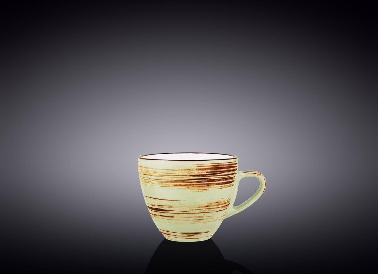 Wilmax England espressokop 110 ml pistacievorm porselein