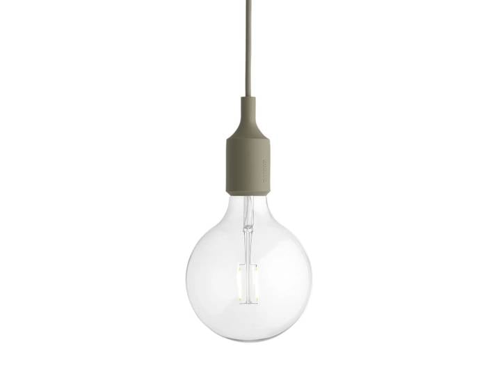 Muuto Lampe à suspension E27 vert olive