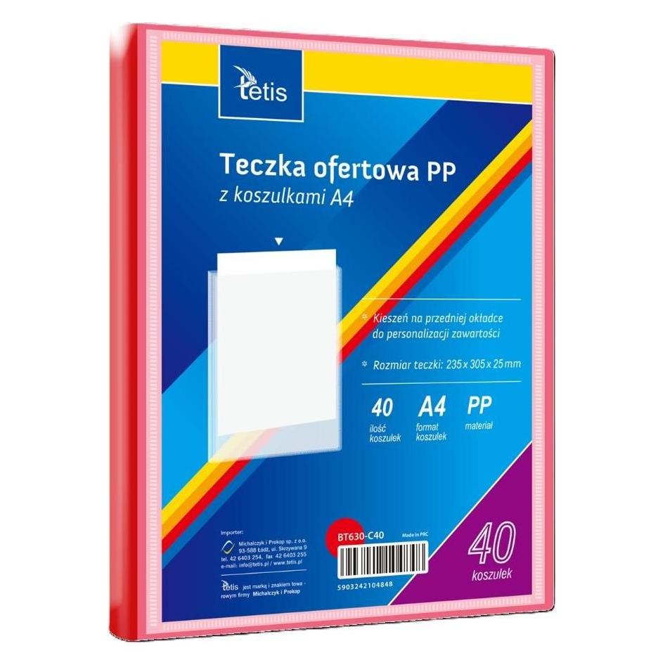 Tetis Angebotsmappe A4 PP + 40 rote T-Shirts (A4) (57385878)