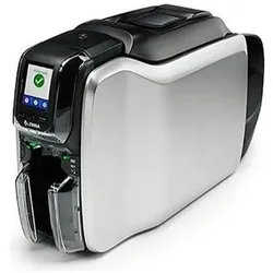 Zebra ZC300 Plastikkartendrucker (300 dpi), Etikettendrucker, Schwarz, Silber