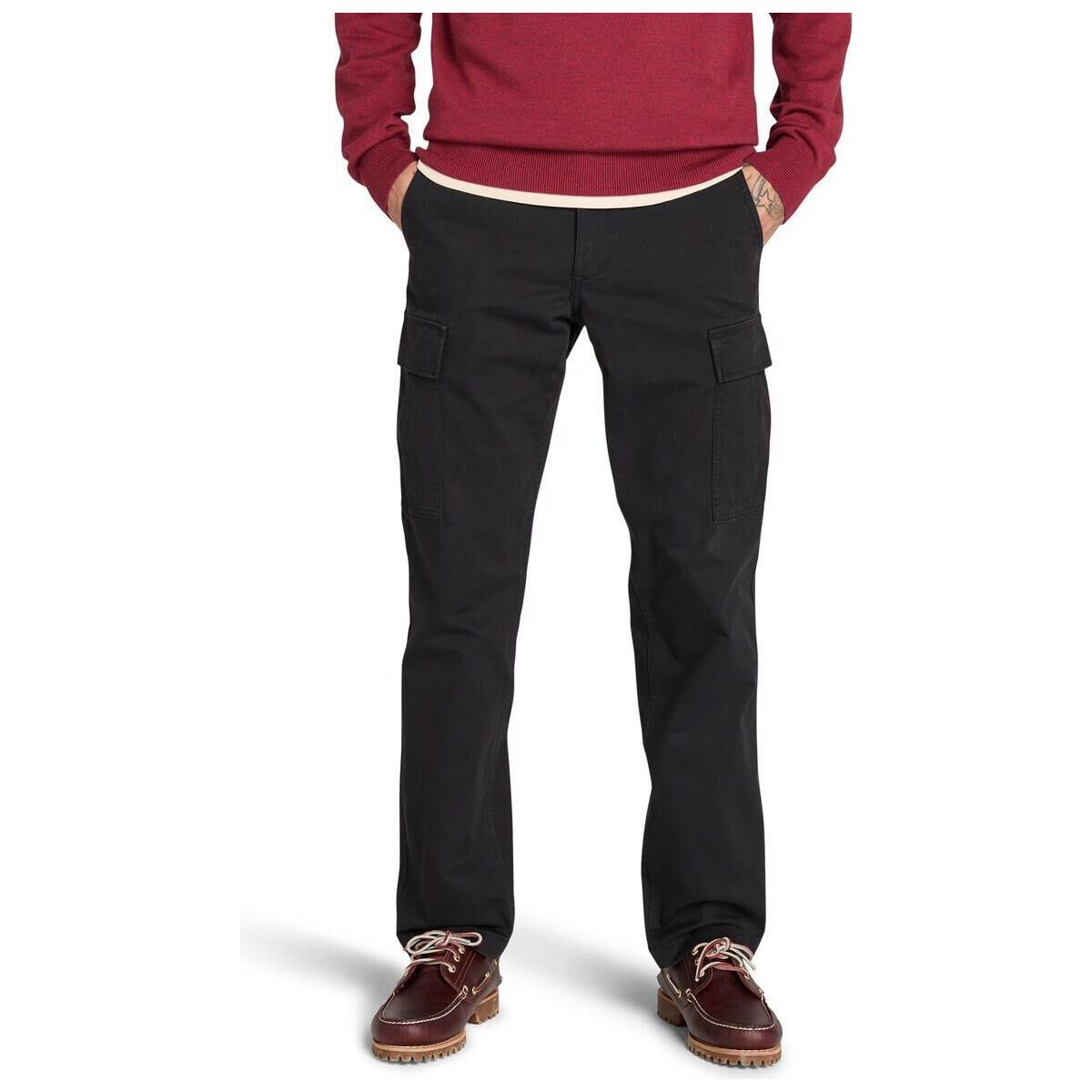Timberland Mens Twill Cargo Pant black 40W 32L TB0A2PG90011-40W-32L