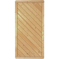 T&J Sichtschutzzaun CLASSIC Diagonal Sichtschutz Lamellenzaun, 90x180 cm