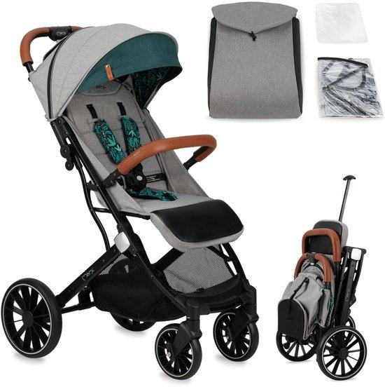 Faltbarer Kinderwagen/Buggy für Kinder ab 6 Monaten bis 22 kg, mit 5-Punkt-Gurt, Einkaufskorb, Liegefunktion und verstellbarem Schiebegriff