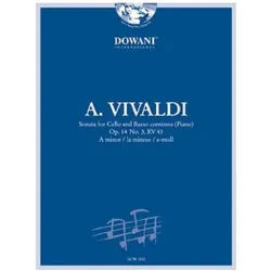 Sonate a-Moll op.14,3 RV43 (+CD) für Violoncello und CD, Fachbücher von Antonio Vivaldi