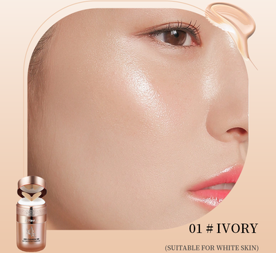 Perfect Picks Market Butterfly Air Cushion BB Cream Foundation Oil Control Waterproof Concealer 01 Ivory