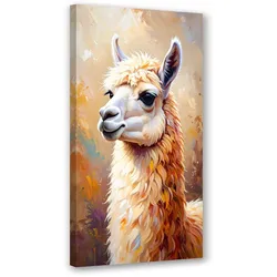 LEINWANDBILD Lama Tier 50x100cm
