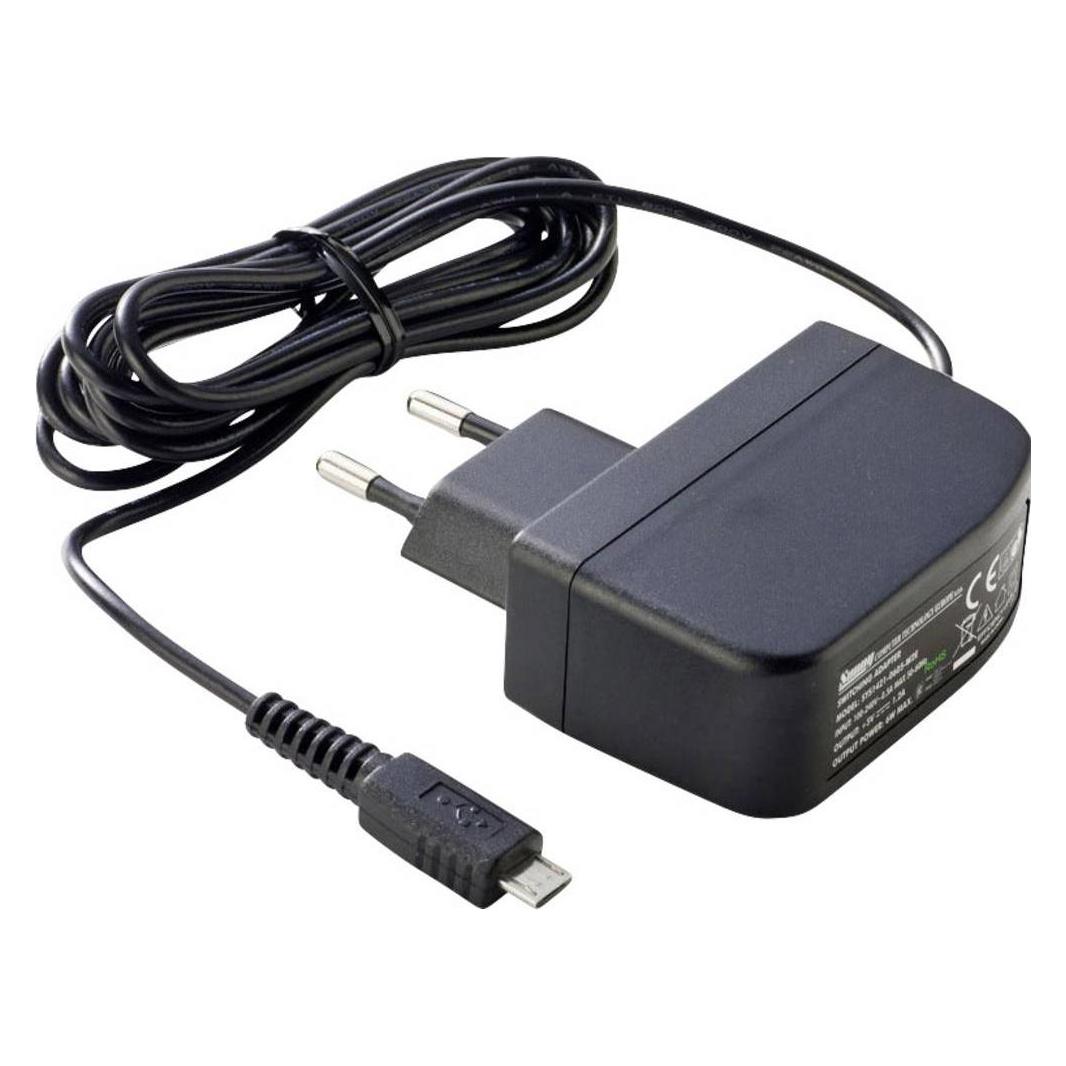 Dehner Elektronik SYS 1638-0605-W2E micro USB Steckernetzteil, Festspannung 5 V/DC 1.2 A 6 W Stabilisiert (SYS 1638-0605-W2E micro USB)
