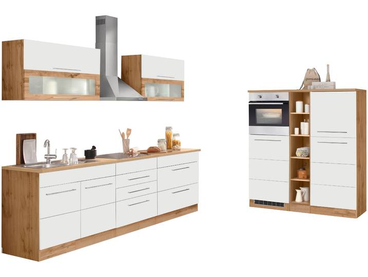 KOCHSTATION KS-Wien Breite 430 cm, wahlweise mit E-Geräten und Induktion