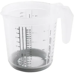 6x keeeper Messkanne 'Massimo', Messbecher, Transparent, Grau