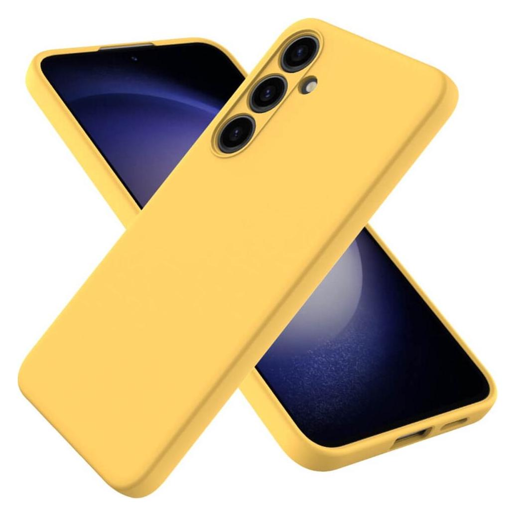 Cover-Discount Silikon Gummi Hülle gelb (Samsung Galaxy S24+) (660169880D)