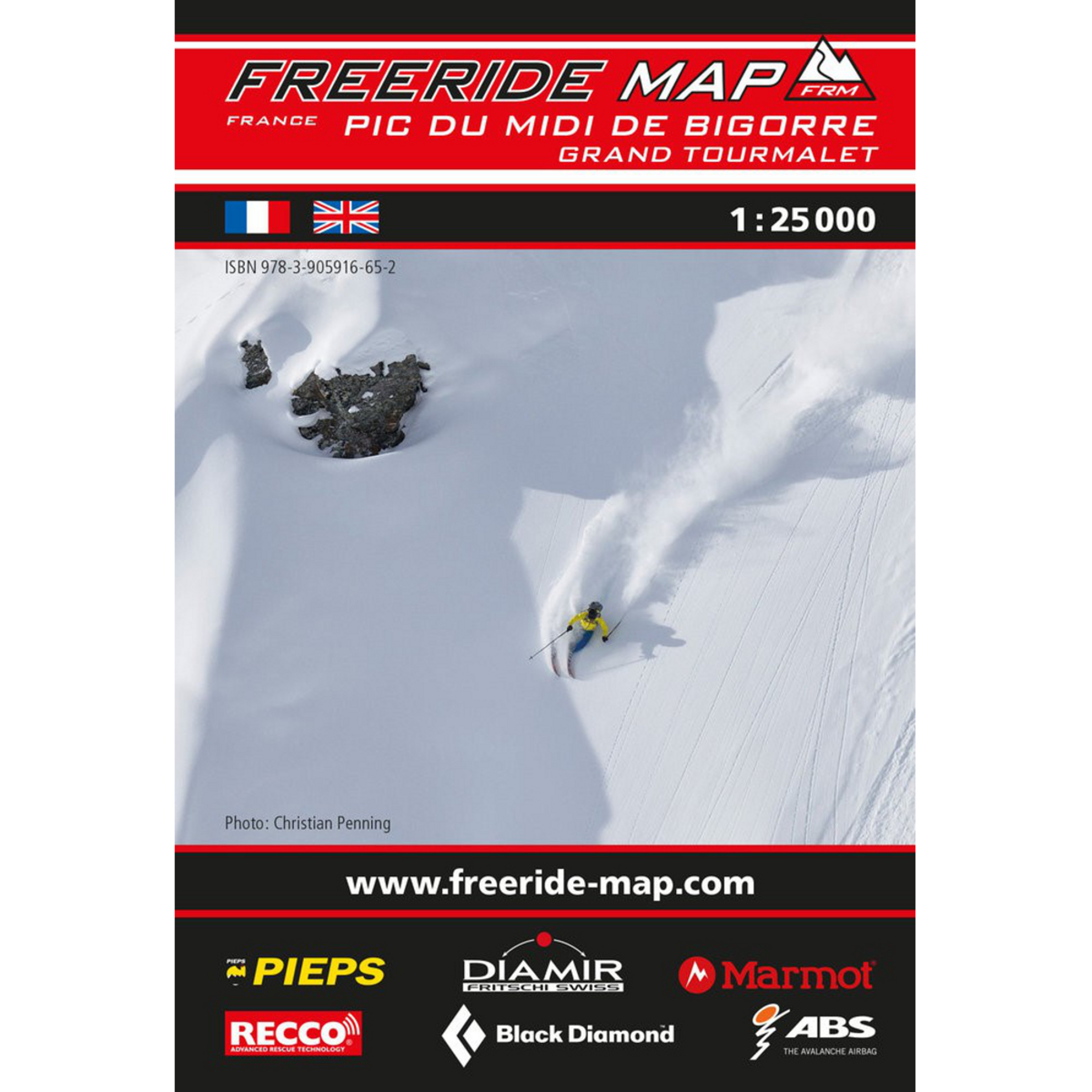Freeride Map Pic du Midi de Bigorre/Grand Tourmalet - Ski Freerideführer