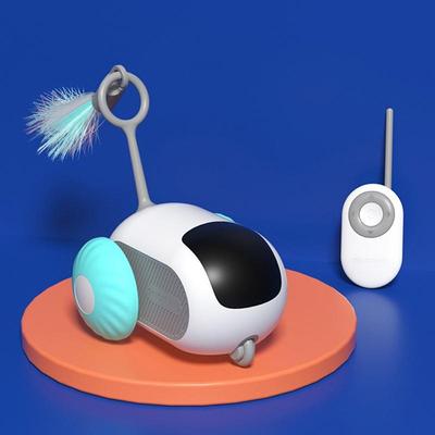 Inspired Deals Smart Interactive Cat Toy Car With Remote Control And Motion Sensor Play blue