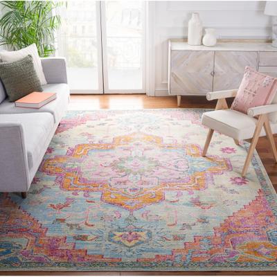 SAFAVIEH Crystal Floretta Vintage Boho Medallion Rug
