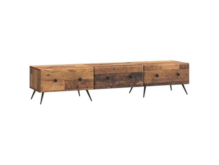 Favemtsl TV-Schrank Altholz 147x34,5x30 cm Lowboard TV-Möbel Kompaktes Lowboard für Wohnzimmer und Schlafzimmer mit 3 Schubladen und 60 kg Belastbarkeit.