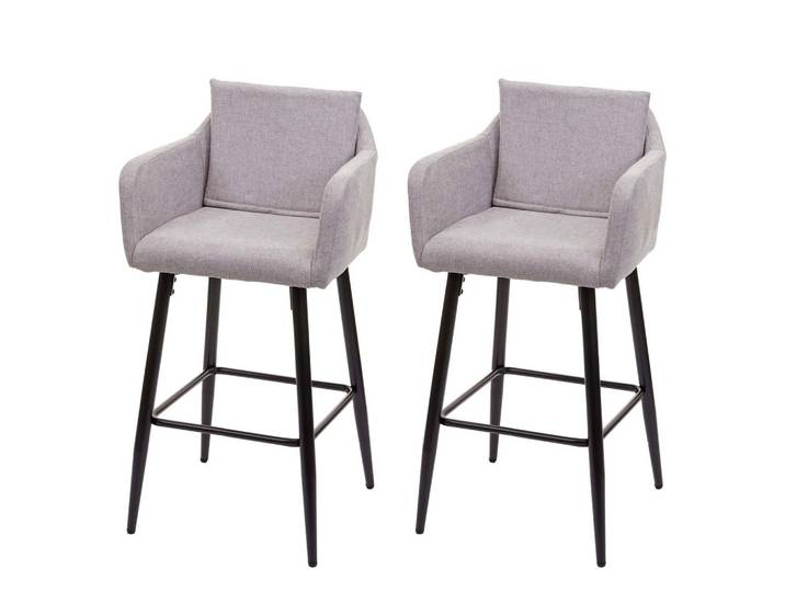 BARHOCKER Grau 2er-Set