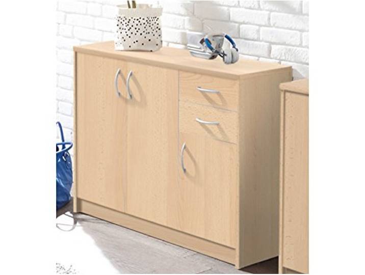 möbelando Kommode Standschrank Sideboard Beistellschrank Holzkommode Schrank Olli V Buche