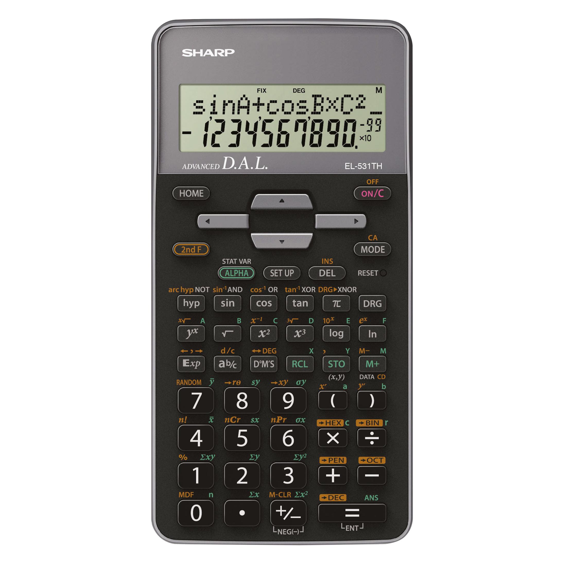 Sharp EL-531TH Calculator, Gray Box (SH-EL531THGY) (Batteriebetrieb) (82-EL531TH-GY)