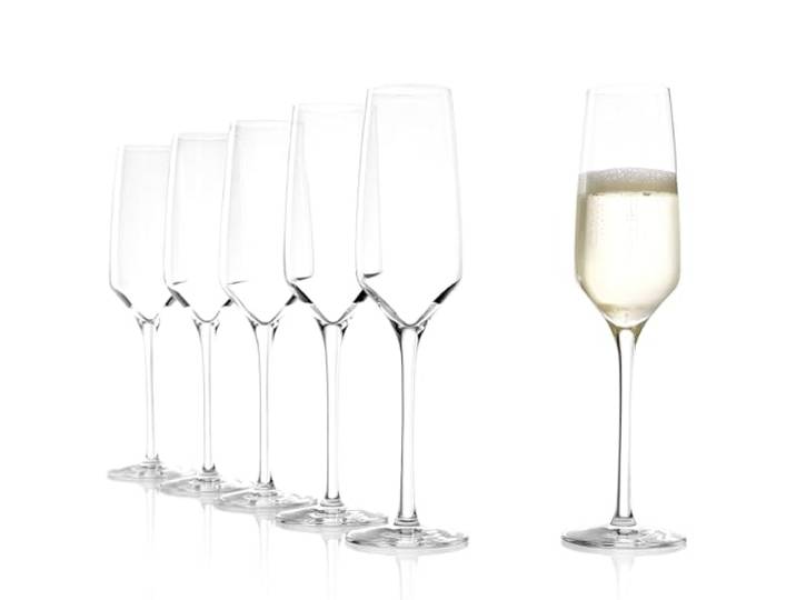 Stölzle Lausitz Champagneglazen Experience 6-delige Set 190 ml – Elegante Kristallen Flûtes voor Champagne & Prosecco – Vaatwasserbestendig & Duurzaam