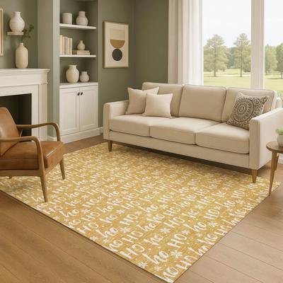Addison Rugs Premium Washable Super Soft Christmas Ho Ho Mayfield Rug