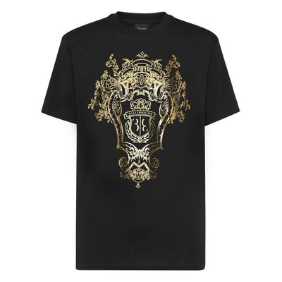 T-Shirt BILLIONAIRE "Crest", Herren, Gr. 3XL, schwarz (02, schwarz), Obermaterial: 100% Baumwolle, Shirts T-Shirt