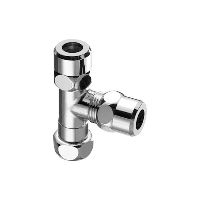 Schell T-Stück 041000699 3/8 x 3/8 x 3/8, 10 mm, verchromt