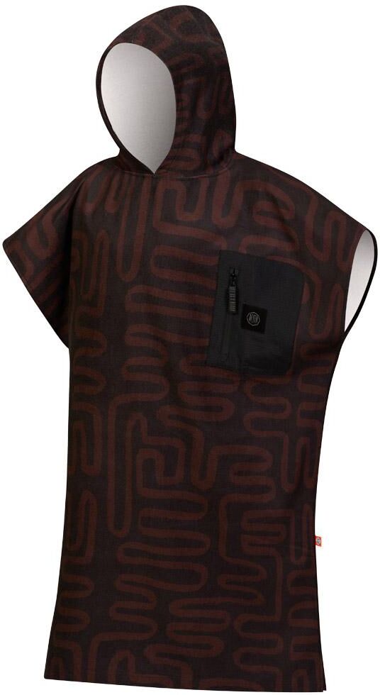 After Essentials  - Tech Pocket Series Poncho Black Snake - Poncho de bain