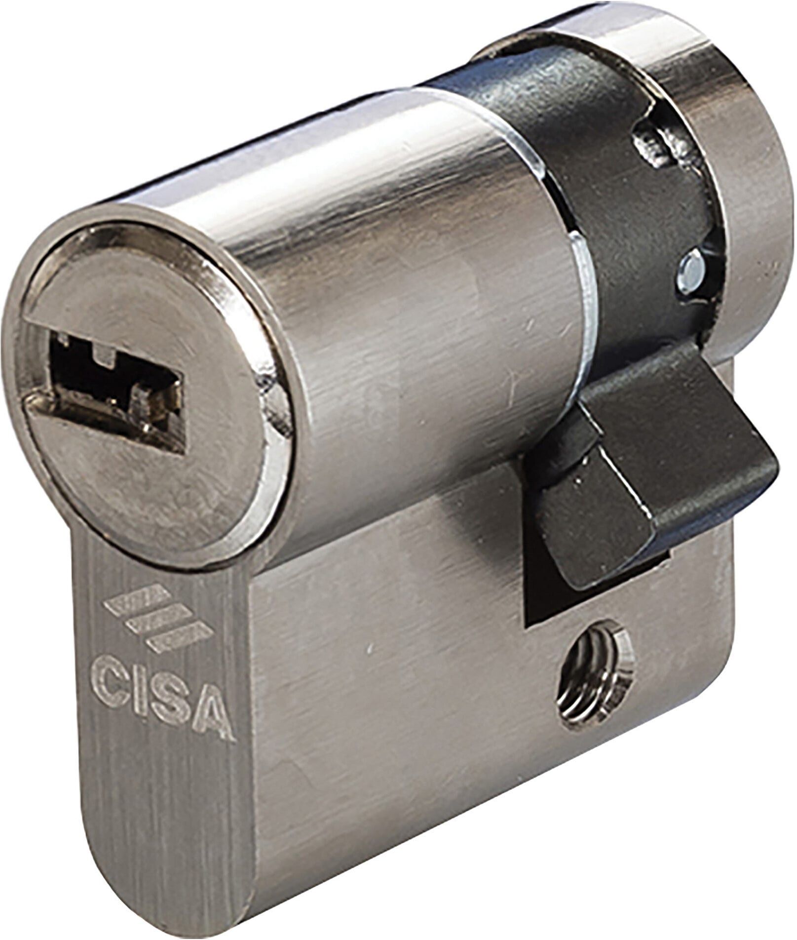 Cisa MEZZO CILINDRO  ASIX MISURA 35 = 25+10 mm OTTONE NICHELATO