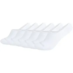 6er Pack Camp David Action-Mesh Baumwolle No Show Füßlinge Herren 1000 - white 39-42