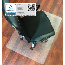 Floortex FC1213419ER Cleartex ultimat 116x134 cm Polycarbonat Bodenschutzmatte für harte Böden