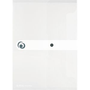Herlitz Dokumententasche 11206653, easy orga to go, A4, transparent, für 200 Blatt, 6 Stück