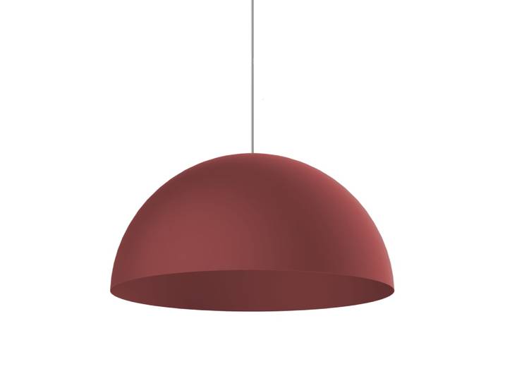 Cassis - lampe à suspension en métal rouge e27