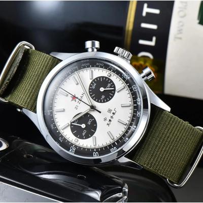 Quick Pick Pro Aviator Vintage Chronograph Watch Waterproof Pilot Dress Timepiece f