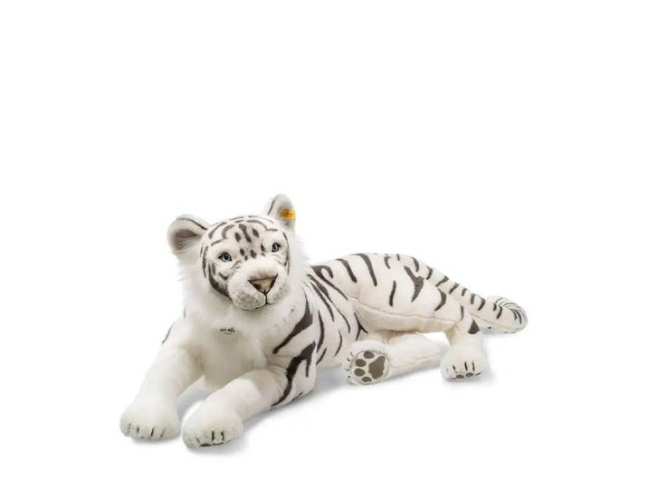 Steiff Kuscheltier Steiff Tuhin Tiger, weiß, liegend, 110 cm