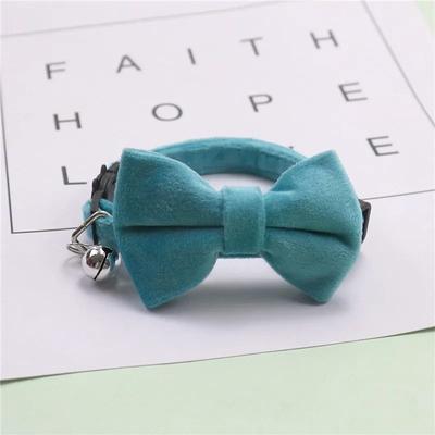 Uplifted Finds Dapper Velvet Bowtie Safety Collar blue