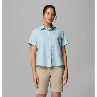 Funktionsbluse COLUMBIA, Damen, Gr. XL (46/48), blau (marine light), Obermaterial: 100% Polyester, Blusen, für Wandern und sportliche Aktivitäten geeignet, sportlicher Stil