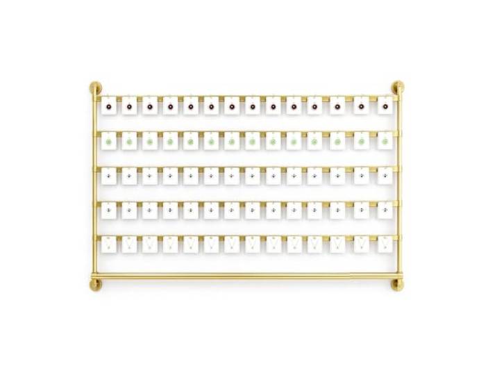 Ohrringhalter Wandmontage Schmuck- Und Kettenhalter 5 / 7 Ebenen Hänge-Organizer Präsentationsregal Mit Haken Metall-Display Für Ohrstecker, Creolen & Hängeohrringe