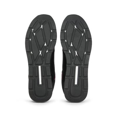 Sneaker TOMMY HILFIGER "MAXLITE 1A", Herren, Gr. 45, schwarz, Leder, Schuhe Sneaker, Freizeitschuh, Halbschuh, Schnürschuh, Streifen in Tommy Farben