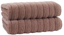 Depera Home Vague Turkish Cotton 2 pcs Bath Sheets - 35'x67' Bath Sheet