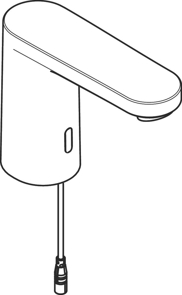 Hansgrohe Armaturenhaube Vernis Blend Elektronik Waschtischarmatur Kaltwasser chrom, 94468000 94468000
