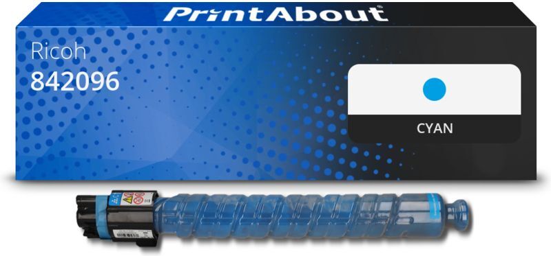 PrintAbout Toner kompatibel mit Ricoh 842096 (MP C406) - Cyan