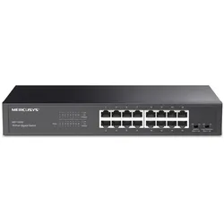 Mercusys NET SWITCH 16PORT 10/100/1000M/MS116GS (16 Ports), Netzwerk Switch, Schwarz