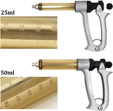 Inspire Picks Semi Automatic Veterinary Vaccine Syringe For Livestock Injection specification 25ml