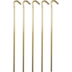 Berger StrongPeg Vierkant Erdnagel Zelthering 30 cm aus Stahl für extrem harte Böden, 5er-Pack