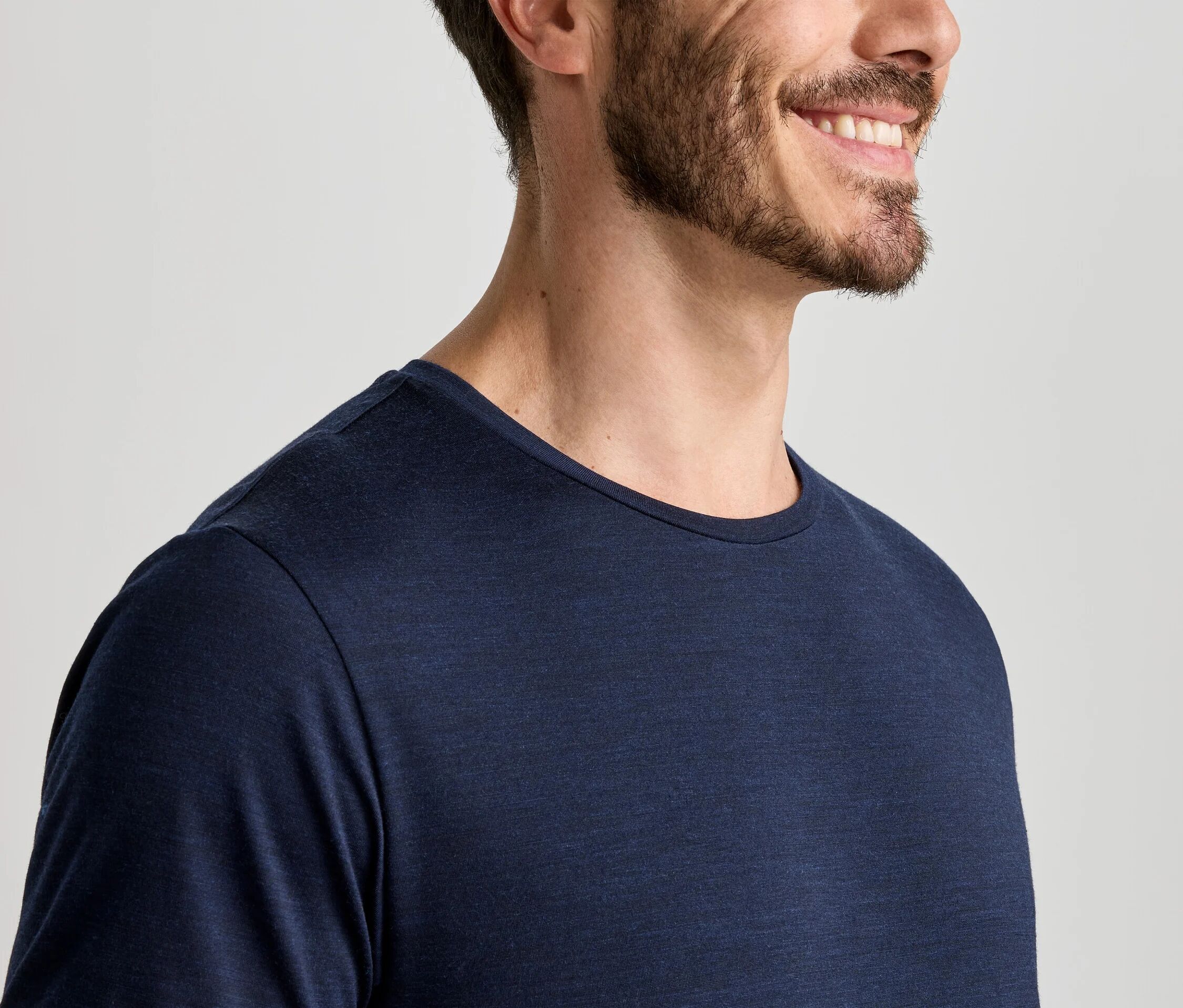 Tchibo - Funktionsshirt mit Merinowolle - Herren - Gr. M - dunkelblau