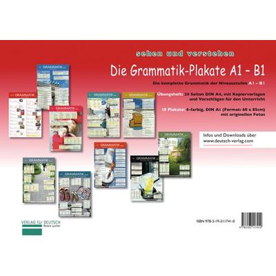 Die Grammatik-Plakate A1–B1, Set von Renate Luscher, Hueber, 978-3-19-311741-0