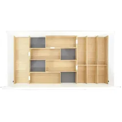 Rockenhausen Move Besteckeinsatz Schubkasten Organizer Set 2, Eiche lackiert, Besteckkasten, Braun